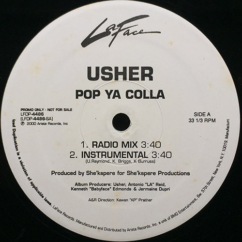 USHER // POP YA COLLA (4VER)