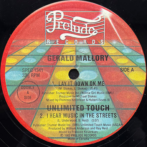 V.A. (GERALD MALLORY / UNLIMITED TOUCH / D TRAIN / HI-GLOSS) // LAY IT DOWN ON ME (5:41) / I HEAR MUSIC IN THE STREETS (5:07) / WALK ON BY (5:28) / YOU'LL NEVER KNOW (5:28)