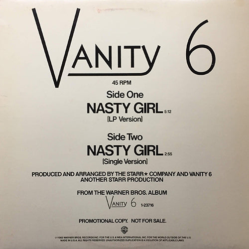 VANITY 6 // NASTY GIRL (5:12/2:55)
