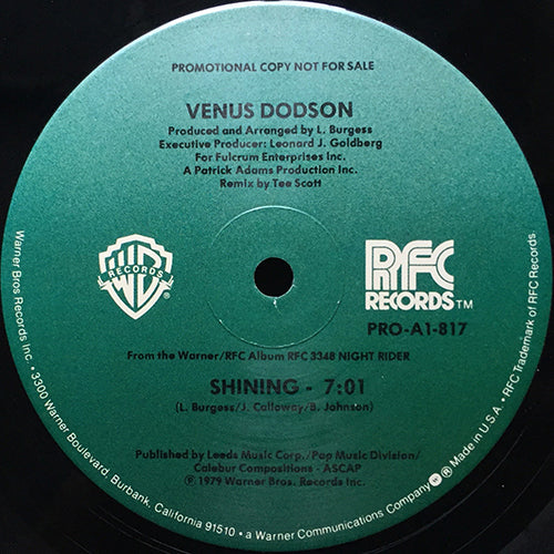 VENUS DODSON // SHINING (7:01) / HE SAID, SHE SAID (6:18)