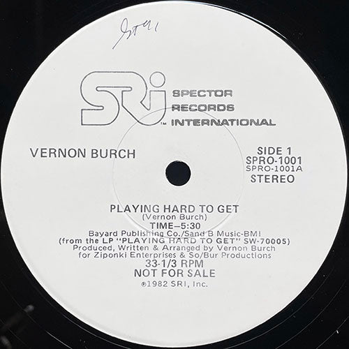 VERNON BURCH // PLAYING HARD TO GET (5:30)