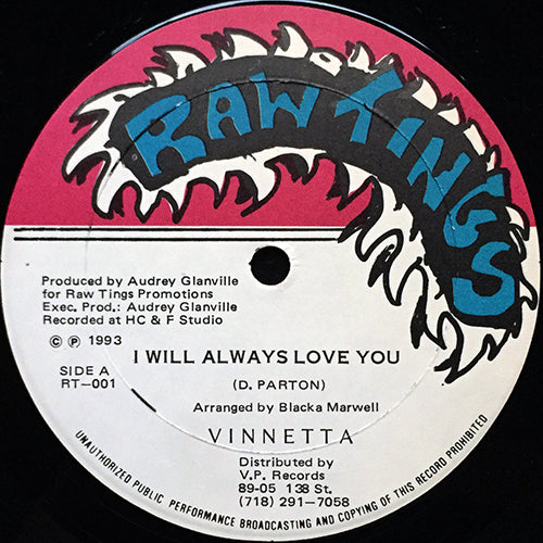 VINNETTA / POSEIDON // I WILL ALWAYS LOVE YOU / CHUNKY'S SPECIAL