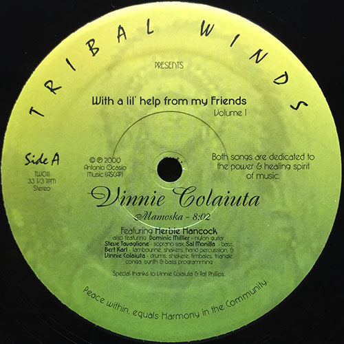 VINNIE COLAIUTA / ANTONIO OCASIO // WITH A LIL' HELP FROM MY FRIENDS VOLUME 1 (EP) inc. MAMOSKA feat. HERBIE HANCOCK / PA'QUE GOZEN