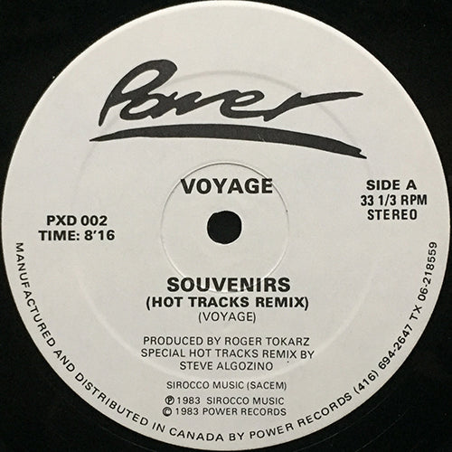 VOYAGE // SOUVENIRS (HOT TRACKS REMIX) (8:16) / DISCOTCH "MEDLEY" (8:40)