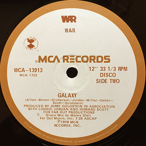 WAR // GOOD, GOOD FEELIN' (7:43) / GALAXY (7:28)