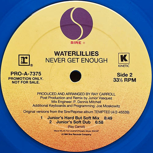 WATERLILLIES // NEVER GET ENOUGH (NEBULA 9 & JUNIOR VASQUEZ REMIX) (4VER)