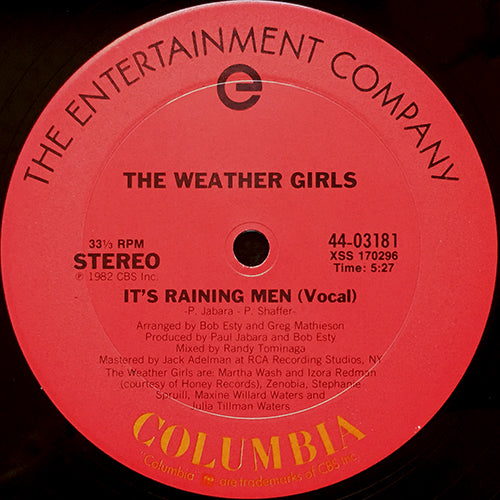 WEATHER GIRLS // IT'S RAINING MEN (5:27) / INST (5:29)