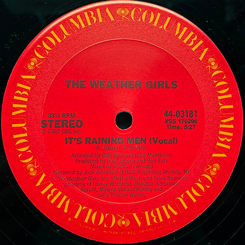 WEATHER GIRLS // IT'S RAINING MEN (5:27) / (INSTRUMENTAL) (5:29)