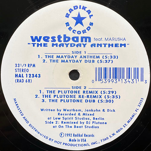 WESTBAM // THE MAYDAY ANTHEM (5VER)