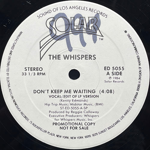 WHISPERS // DON'T KEEP ME WAITING (4:08)