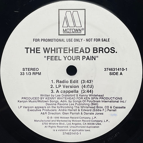 WHITEHEAD BROS. // FEEL YOUR PAIN (5VER)
