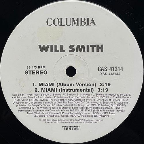 WILL SMITH // MIAMI (2VER)