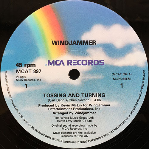 WINDJAMMER // TOSSING AND TURNING (4:06) / DIVE INSIDE MY LOVE (3:13)