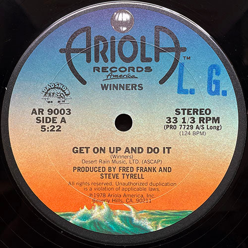 WINNERS // GET ON UP AND DO IT (5:22) / LOVE IS FREE (6:38)