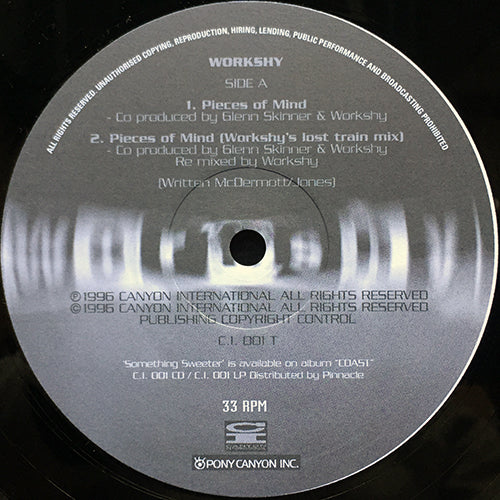 WORKSHY // PIECES OF MIND (3VER) / SOMETHING SWEETER (2VER)