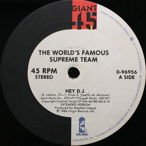 WORLD'S FAMOUS SUPREME TEAM // HEY DJ (6:10/6:02)