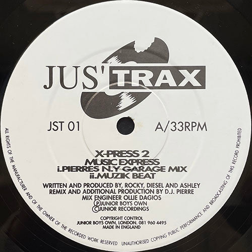 X-PRESS 2 // MUSIC EXPRESS (DJ PIERRE REMIX) (4VER)
