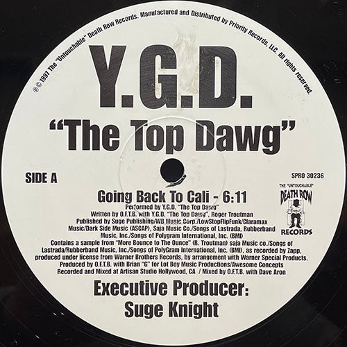 Y.G.D. THE TOP DAWG // GOING BACK TO CALI / ME AND MY BOYS