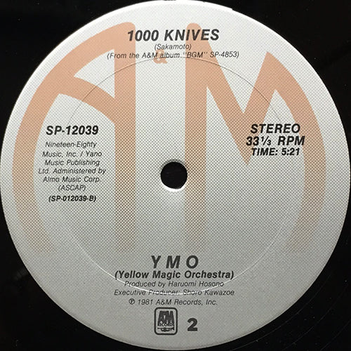 YMO (YELLOW MAGIC ORCHESTRA) // CUE (4:30) / 1000 KNIVES (5:21)
