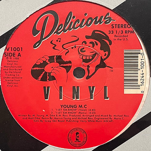 YOUNG MC // I LET 'EM KNOW (2VER) / THE FASTEST RHYME / KNOW HOW (2VER)