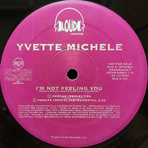 YVETTE MICHELE / LADY SAW // I'M NOT FEELING YOU (REGGAE REMIX) / FREESTYLE (3VER)