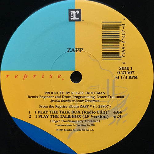 ZAPP // I PLAY THE TALK BOX (5VER)