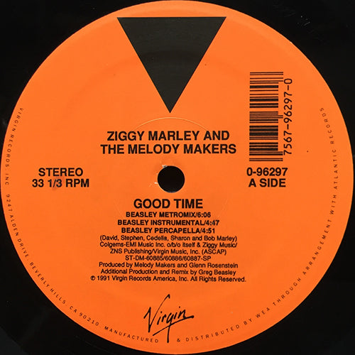 ZIGGY MARLEY AND THE MELODY MAKERS // GOOD TIME (6VER)