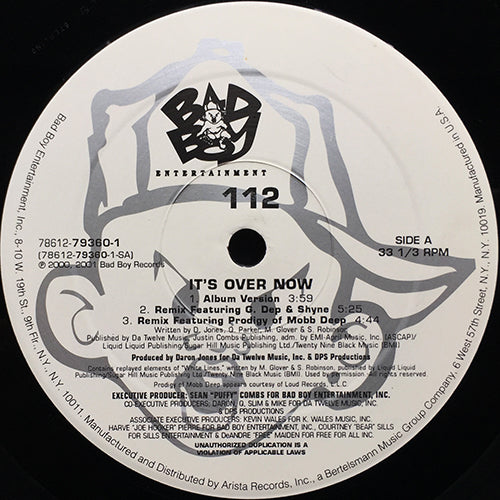112 // IT'S OVER NOW (REMIX) (3VER) / PEACHES & CREAM (2VER)