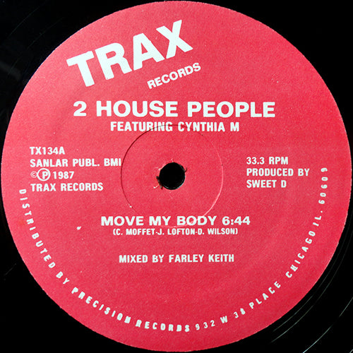 2 HOUSE PEOPLE feat. CYNTHIA M // MOVE MY BODY (6:44) / HOUSE MY BODY (6:37) / TRAX MY BODY (7:03)