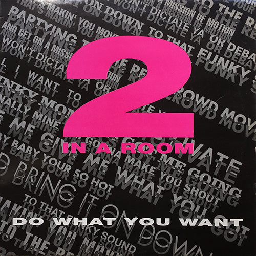 2 IN A ROOM // DO WHAT YOU WANT (UK REMIX) (5:40) / (US REMIX) (6:50) / TAKE ME AWAY (VOL 1 REMIX) (7:42)