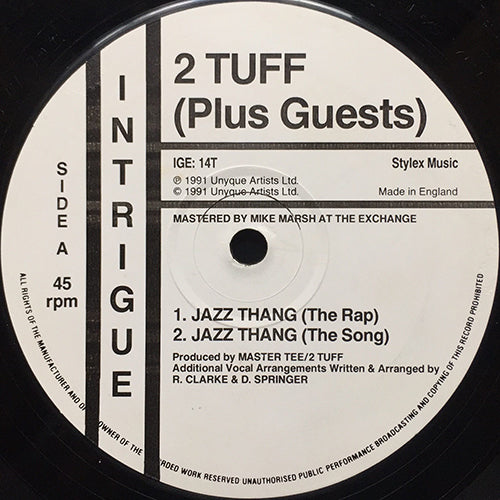 2 TUFF // JAZZ THANG (REMIX & ORIGINAL) (3VER) / LOVE THANG