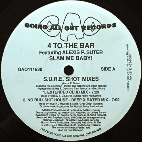 4 TO THE BAR feat. ALEXIS P. SUTER // SLAM ME BABY (4VER)