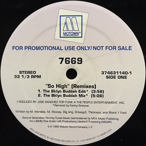 7669 // SO HIGH (REMIX & ORIGINAL) (4VER)