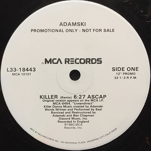 ADAMSKI // KILLER (6:27/5:35)