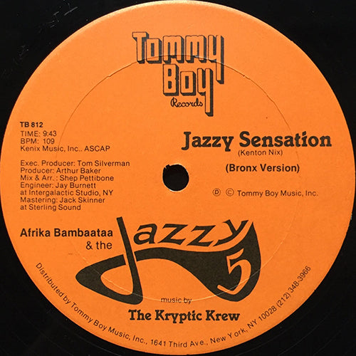 AFRIKA BAMBAATAA & THE JAZZY 5 / KRYPTIC CREW feat. TINA B // JAZZY SENSATION (3VER)