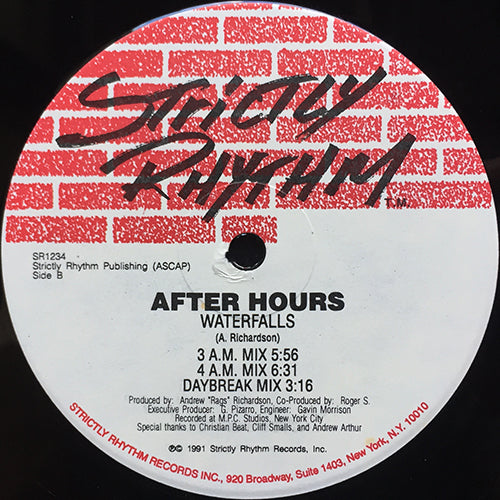 AFTER HOURS // WATERFALLS (3VER) / FEEL IT (3VER)