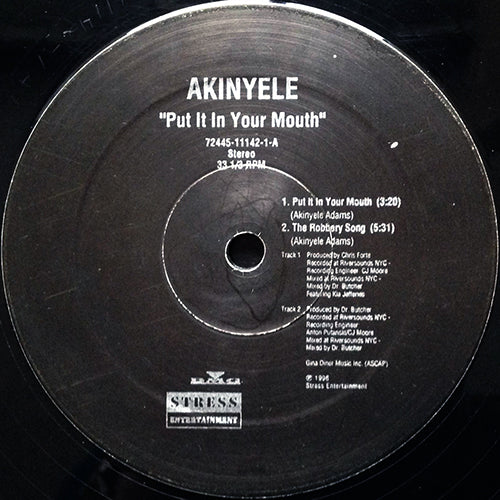 AKINYELE // PUT IT IN YOUR MOUTH / THE ROBBERY SONG / IN THE WORLD / F*CK ME FOR FREE / THUG SH*T