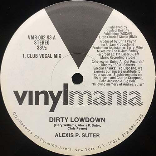 ALEXIS P. SUTER // DIRTY LOWDOWN (3VER)