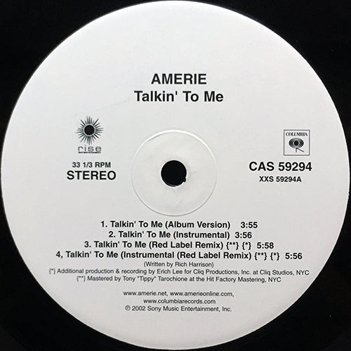 AMERIE // TALKIN' TO ME (4VER) / GOT TO BE THERE (3VER)