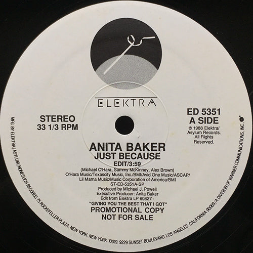 ANITA BAKER // JUST BECAUSE (5:09/3:59)