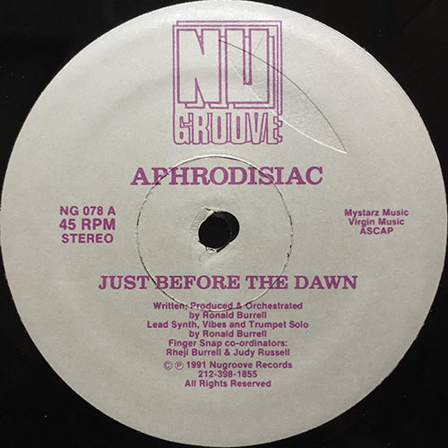 APHRODISIAC // JUST BEFORE THE DAWN / YOUR LOVE (CLUB MIX)