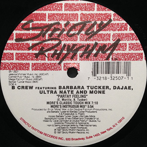 B CREW feat. BARBARA TUCKER, DAJAE, ULTRA NATE AND MONE // PARTAY FEELING (3VER)