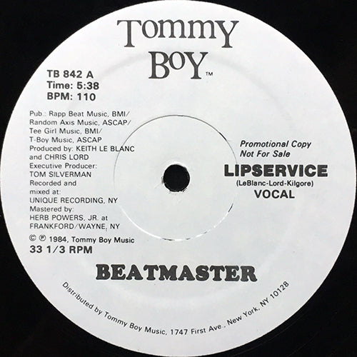BEATMASTER // LIPSERVICE (VOCAL/INST)