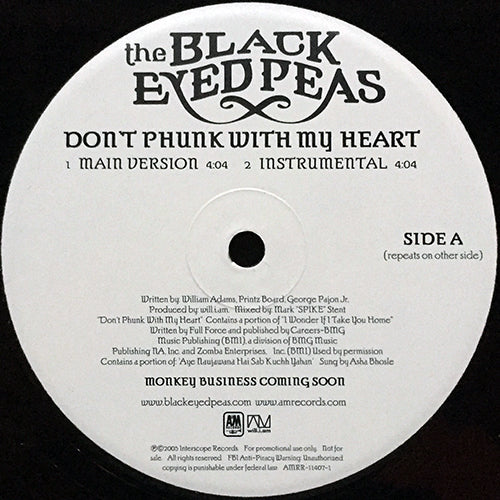 BLACK EYED PEAS // DON'T PHUNK WITH MY HEART (4VER)