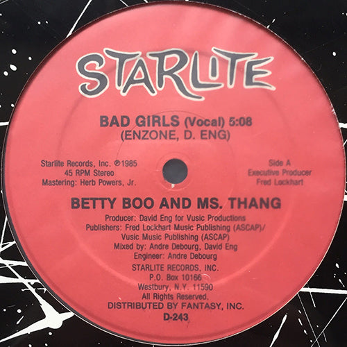 BETTY BOO & MS. THANG // BAD GIRLS (5:08) / INST (5:19)