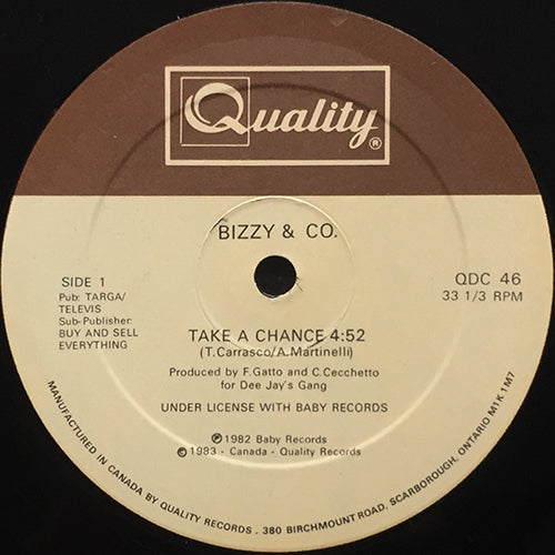 BIZZY & CO. // TAKE A CHANCE (4:52) / INST (4:39)