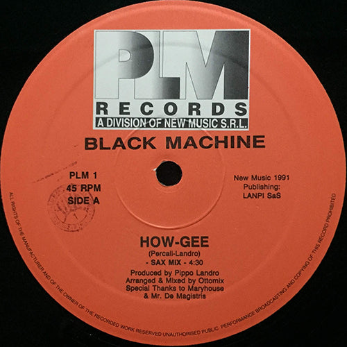 BLACK MACHINE // HOW GEE (2VER)