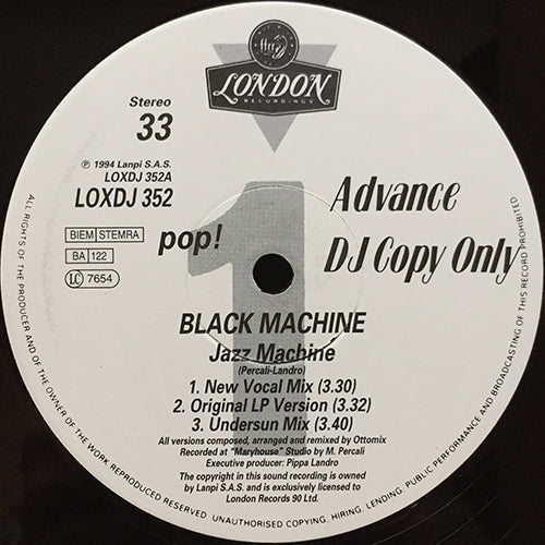 BLACK MACHINE // JAZZ MACHINE (6VER) – next records japan