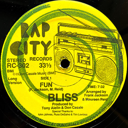 BLISS // FUN (7:32/4:25)