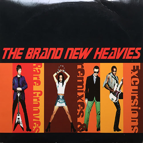 BRAND NEW HEAVIES // EXCURSIONS: REMIXES & RARE GROOVES (LP) inc. MIND TRIPS / BANG / BROTHER SISTER / CLOSE TO YOU / DREAM ON DREAMER / O-FA-FU / KEEP IT COMING / KEEP TOGETHER / COUNTRY FUNKIN' / WORLDS KEEP SPINNING / MIDNIGHT AT THE OASIS etc
